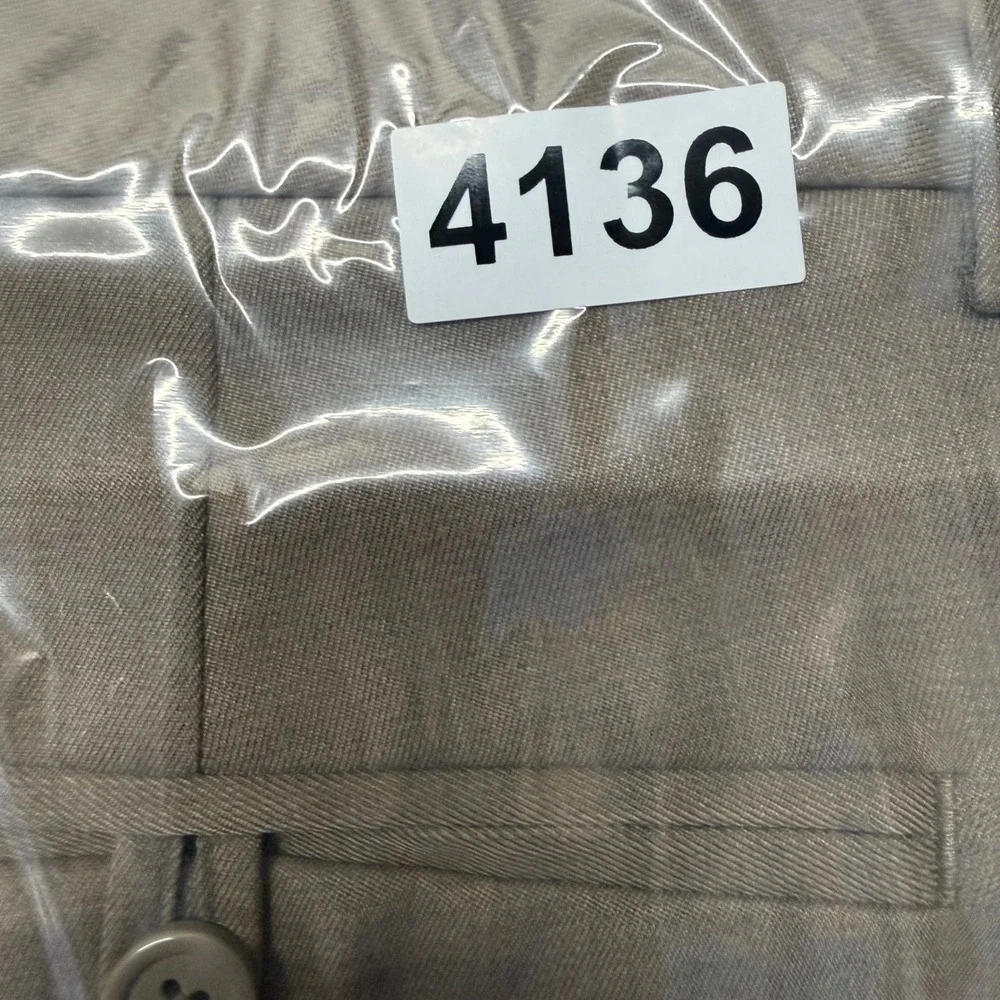 DKNY Dress Pants Men 36x30 Sand Flat Front DWLLPD7Y0021 DWEL